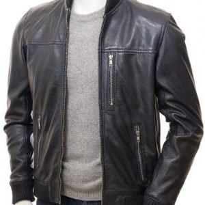 Men’s_Blue_Leather_Bomber_Jacket