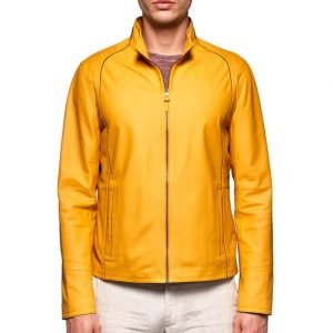 Men’s_Yellow_Basic_Double_Leather_Jacket