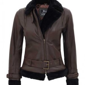 Women’s_Gertrude_Belted_Leather_Brown_Shearling_Jacket_1
